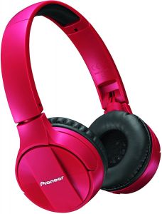 Pioneer SE-MJ553BT-K Bluetooth Wireless Headphone - RED
